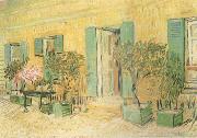 Vincent Van Gogh Exterio of a Restaurant at Asnieres (nn04) oil painting reproduction